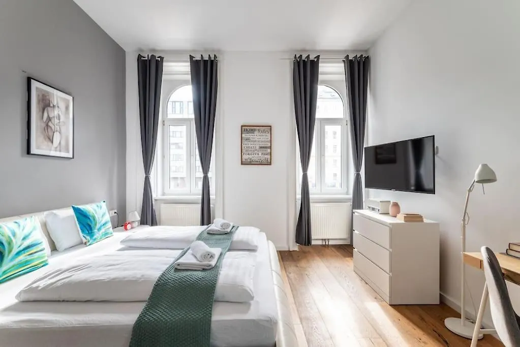 Apartmán Cool 1Br Near Metro & Center By Hm Vídeň
